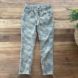 Girls camo jeans
